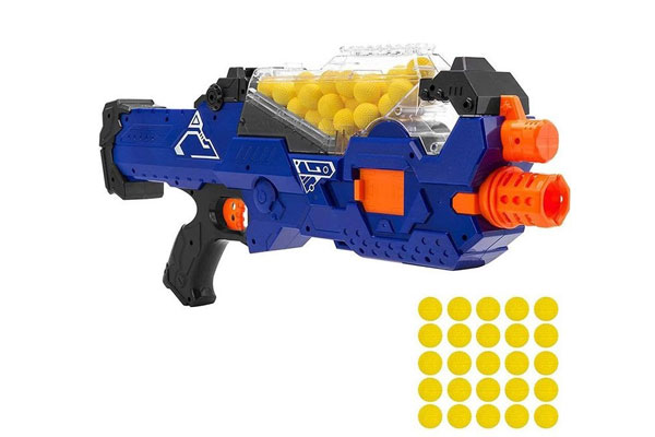 Bộ đồ chơi súng điện bắn 20 đạn bi xốp mềm Pinball