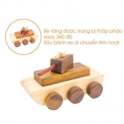 Mô hình xe tăng đồ chơi bằng gỗ