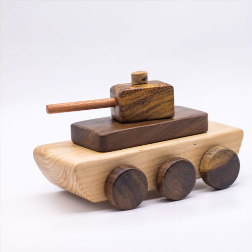 Mô hình xe tăng đồ chơi bằng gỗ