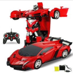 Đồ chơi ô tô biến hình Robot QF116 - màu đỏ