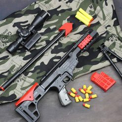 Súng bắn tỉa Army bdx-010 gồm 1 súng, 1 ống ngắm, 1 giá đỡ và 13 viên đạn xốp
