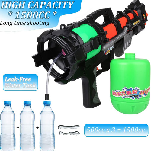 Dung tích của súng có thể chứa đến 1500cc nước Dung tích của súng có thể chứa đến 1500cc nước