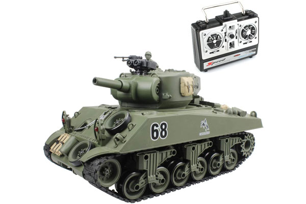 Đồ chơi xe tăng quân sự Sherman M4A3 được thiết kế siêu ngầu