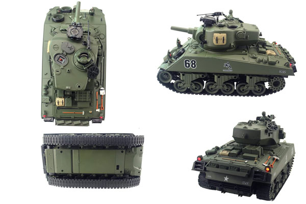 Xe tăng quân sự Sherman M4A3 điều khiển từ xa có thể di chuyển trên mọi địa hình