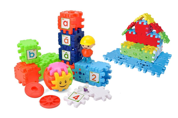 Bộ đồ chơi xếp hình Antona 69 chi tiết giúp bé tạo ra những mô hình ngộ nghĩnh