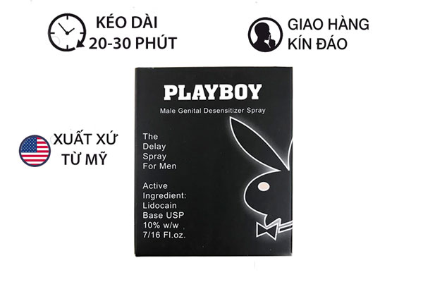 Chai xịt Playboy được sản xuất chính hãng tại Mỹ
