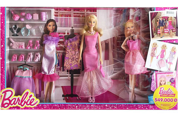 Búp bê thời trang Barbie là món đồ chơi được hầu hết các bé gái yêu thích