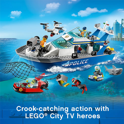 Đồ chơi Lego City Tàu Tuần Tra Cảnh Sát