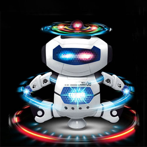 Đồ chơi robot nhảy múa xoay 360 độ
