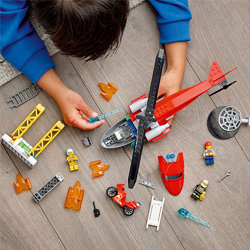 Đồ chơi trực thăng cứu hỏa LEGO City