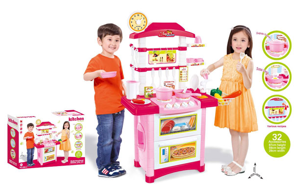 Bộ đồ chơi nấu ăn nhà bếp với bộ dụng cụ đa dạng giúp bé thỏa sức vui chơi