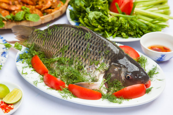 Khâu chọn cá chính là yếu tố cần thiết để nấu được một nồi cá chép om dưa ngon chuẩn vị.