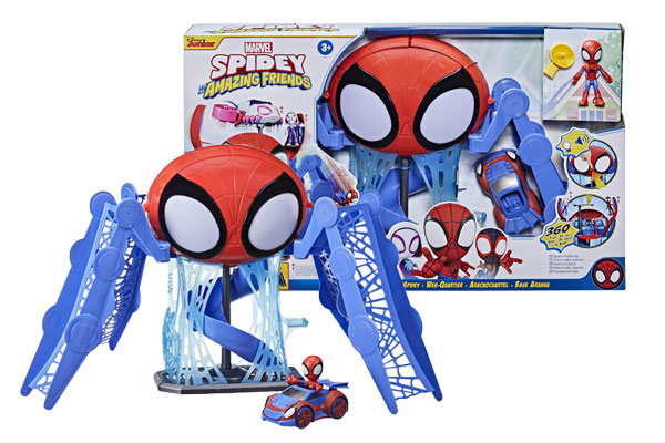Đồ chơi ngôi nhà người nhện Hasbro thuộc công ty nổi tiếng tại Mỹ.