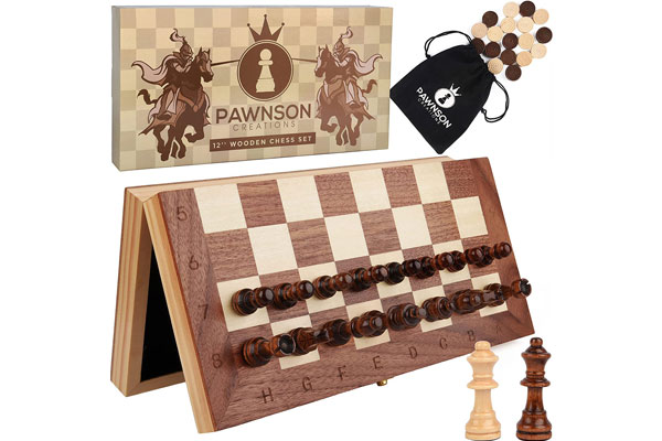 Bàn cờ vua bằng gỗ Pawnson cao cấp