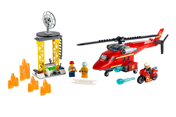 Đồ chơi Loge City trực thăng cứu hỏa được nhiều bạn nhỏ yêu thích
