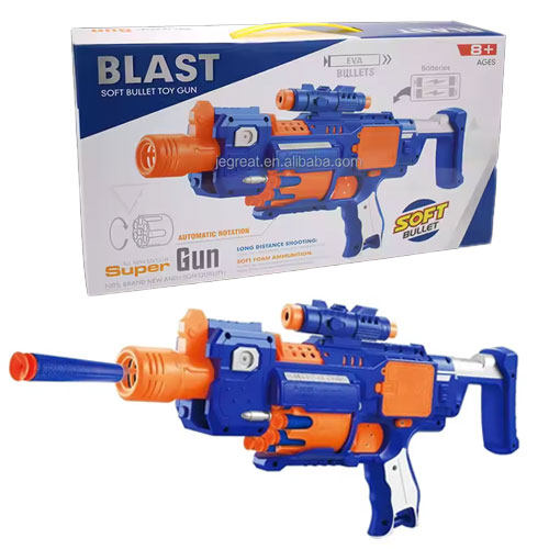 Súng bắn đạn xốp Super Gun bdx-006 làm từ nhựa ABS an toàn cho trẻ nhỏ Súng bắn đạn xốp Super Gun bdx-006 làm từ nhựa ABS an toàn cho trẻ nhỏ