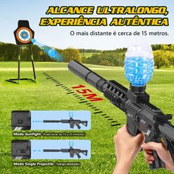 Tầm bắn xa tới 15 mét cùng hai chế độ tiện lợi