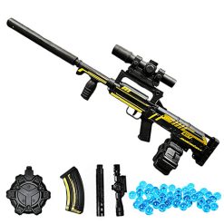 Súng Groza Blackstone dt-018 nổi bật với họa tiết sọc vàng trên nền đen nhám