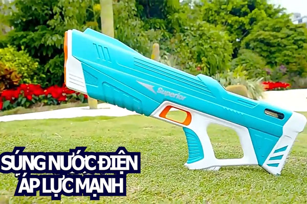 Súng nước điện thuộc dòng cao cấp sử dụng bằng pin hoặc sạc điện Súng nước điện thuộc dòng cao cấp sử dụng bằng pin hoặc sạc điện