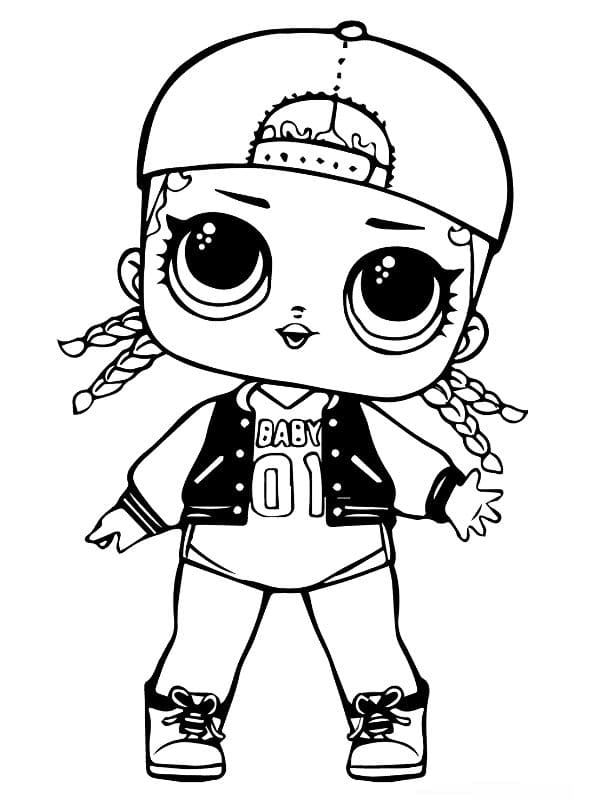 Tranh tô màu búp bê siêu cute