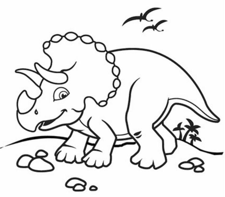 Tranh tô màu khủng long đẹp, độc đáo cho bé