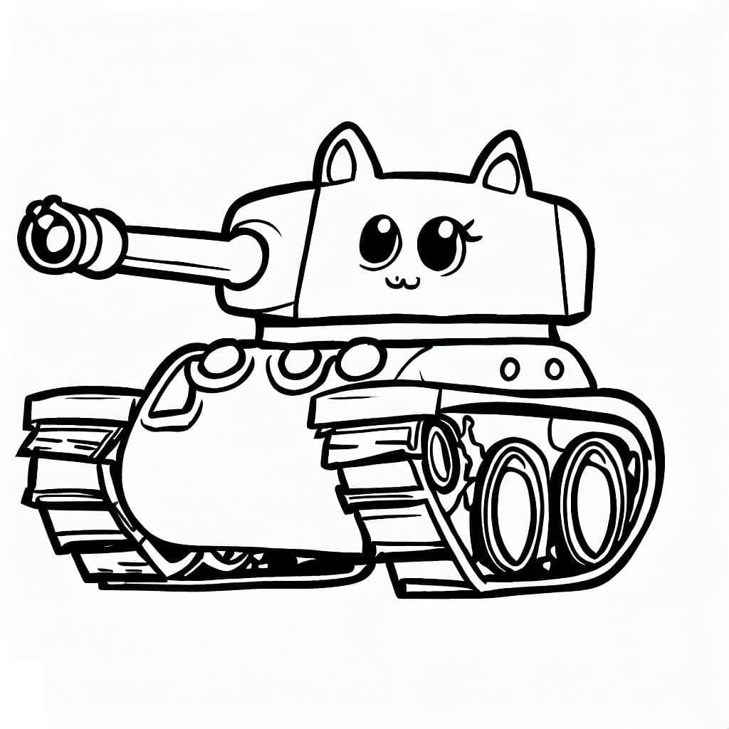 Tranh tô màu xe tăng