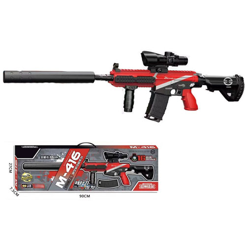 Súng đạn thạch M416 Red Black Súng đạn thạch M416 Red Black